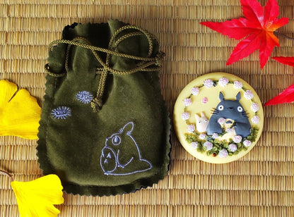 Vintage* Kikis Delivery Service, My Neighbor Totoro Pocket Mirror - Kamaji Market