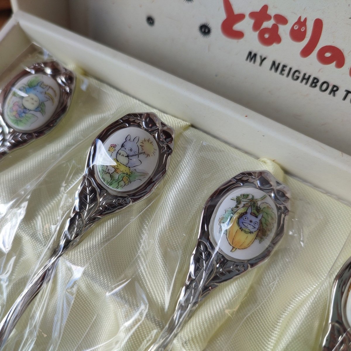 Vintage* My Neighbor Totoro Teaspoon Set of 5, Japanese Noritake Tableware - Kamaji Market