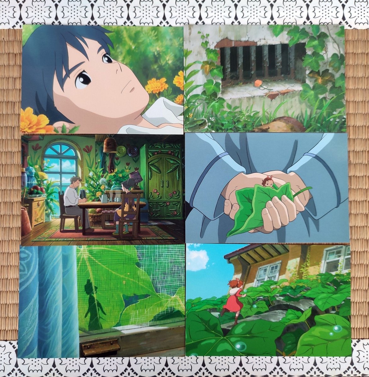 Vintage* Official Ghibli Arrietty Postcard • Arrietty The Borrower Gift Card/Message Card • Japanese Anime Stationery - Kamaji Market