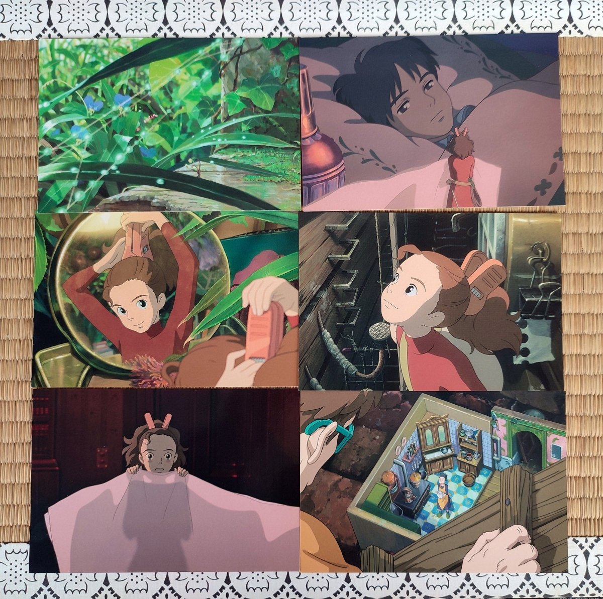 Vintage* Official Ghibli Arrietty Postcard • Arrietty The Borrower Gift Card/Message Card • Japanese Anime Stationery - Kamaji Market