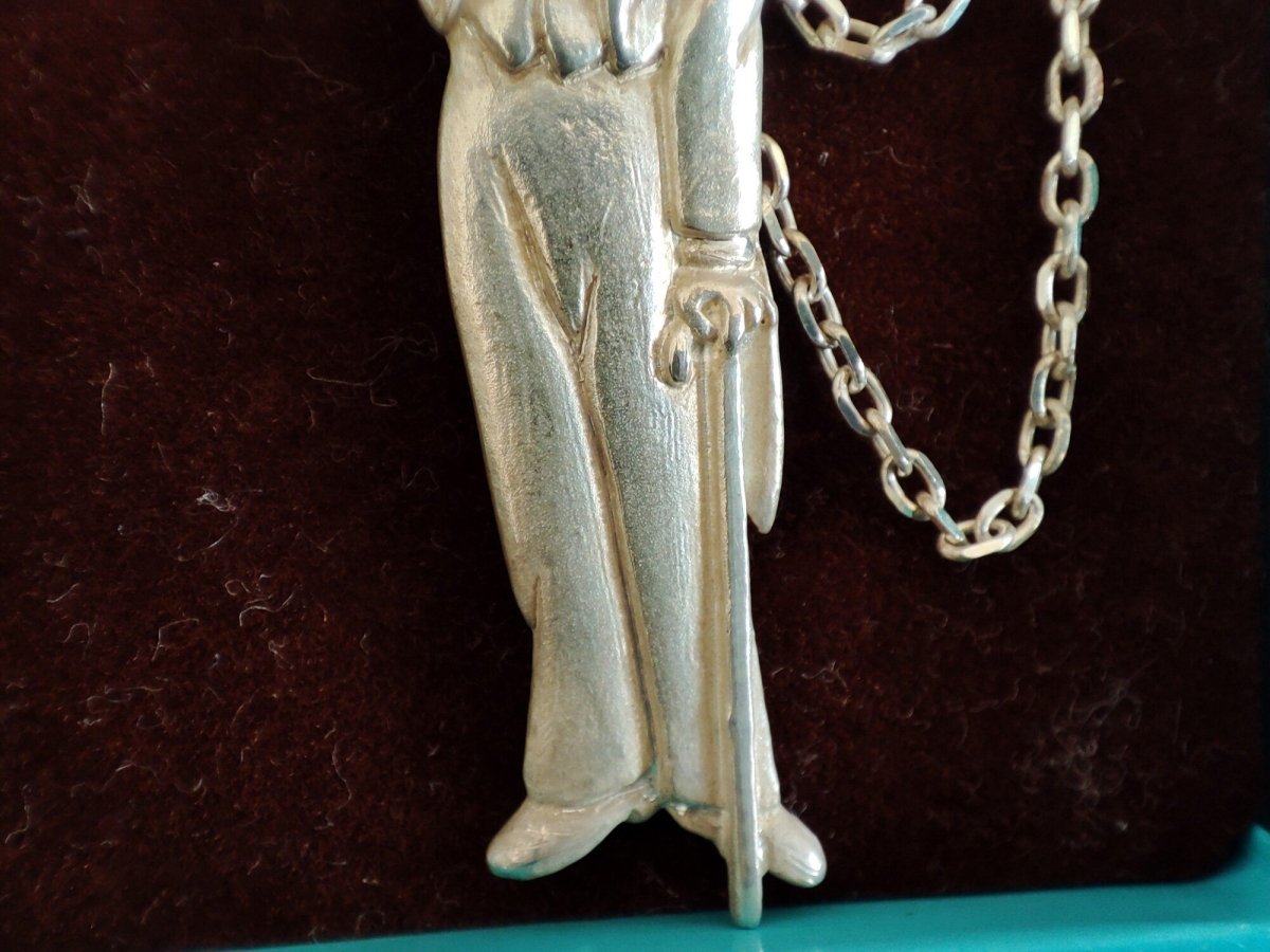 Vintage* Official Ghibli Baron Necklace • Whisper of the Heart Pendant with Chain • The Cat Returns Anime Jewelry - Kamaji Market
