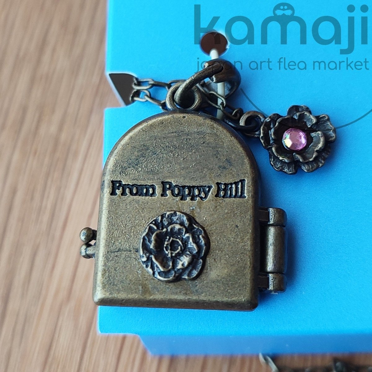 Vintage* Official Ghibli From Up on Poppy Hill Necklace • "Thinking of Shun" Locket Pendant • Japanese Anime Jewelry - Kamaji Market