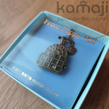 Vintage* Official Ghibli From Up on Poppy Hill Necklace • "Thinking of Shun" Locket Pendant • Japanese Anime Jewelry - Kamaji Market