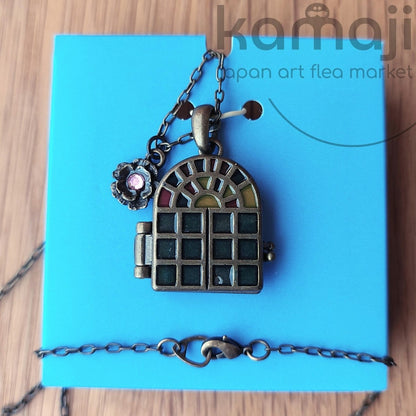 Vintage* Official Ghibli From Up on Poppy Hill Necklace • "Thinking of Shun" Locket Pendant • Japanese Anime Jewelry - Kamaji Market