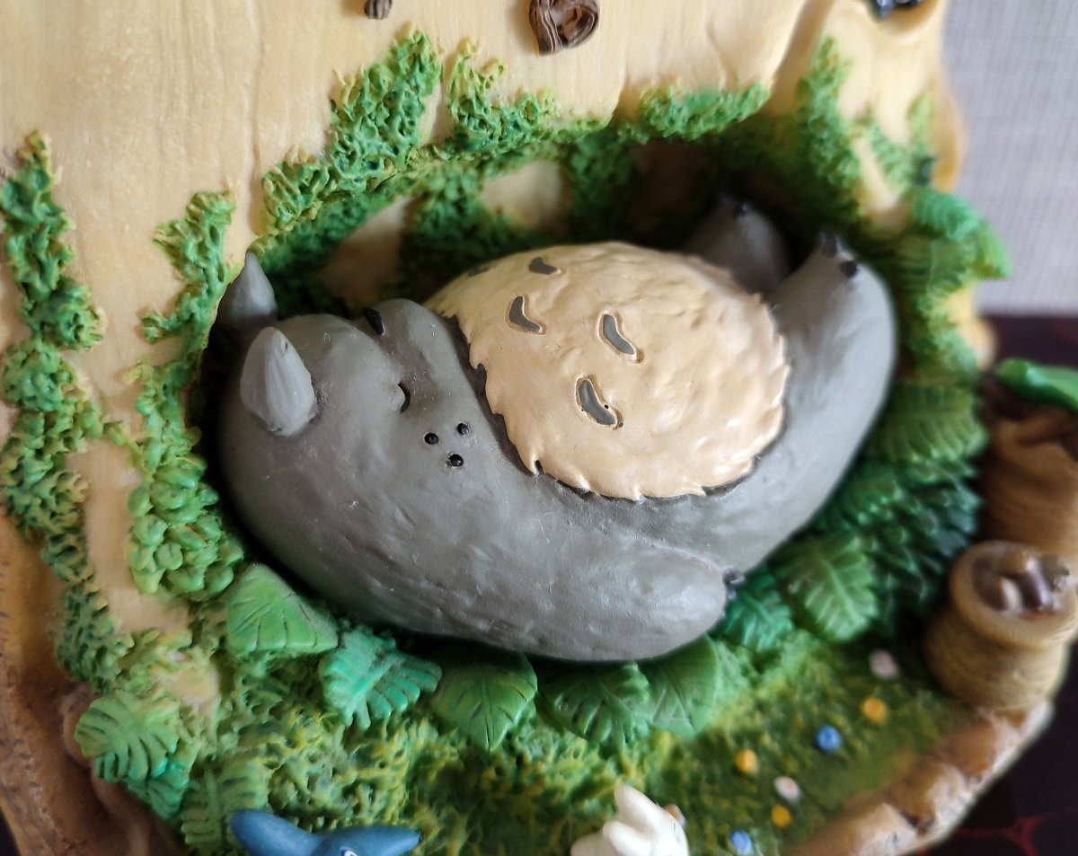 Vintage* Official Ghibli Heavy Table Clock • My Neighbor Totoro Figure/Figurine/Statue/Home Decor/Interior Diorama - Kamaji Market