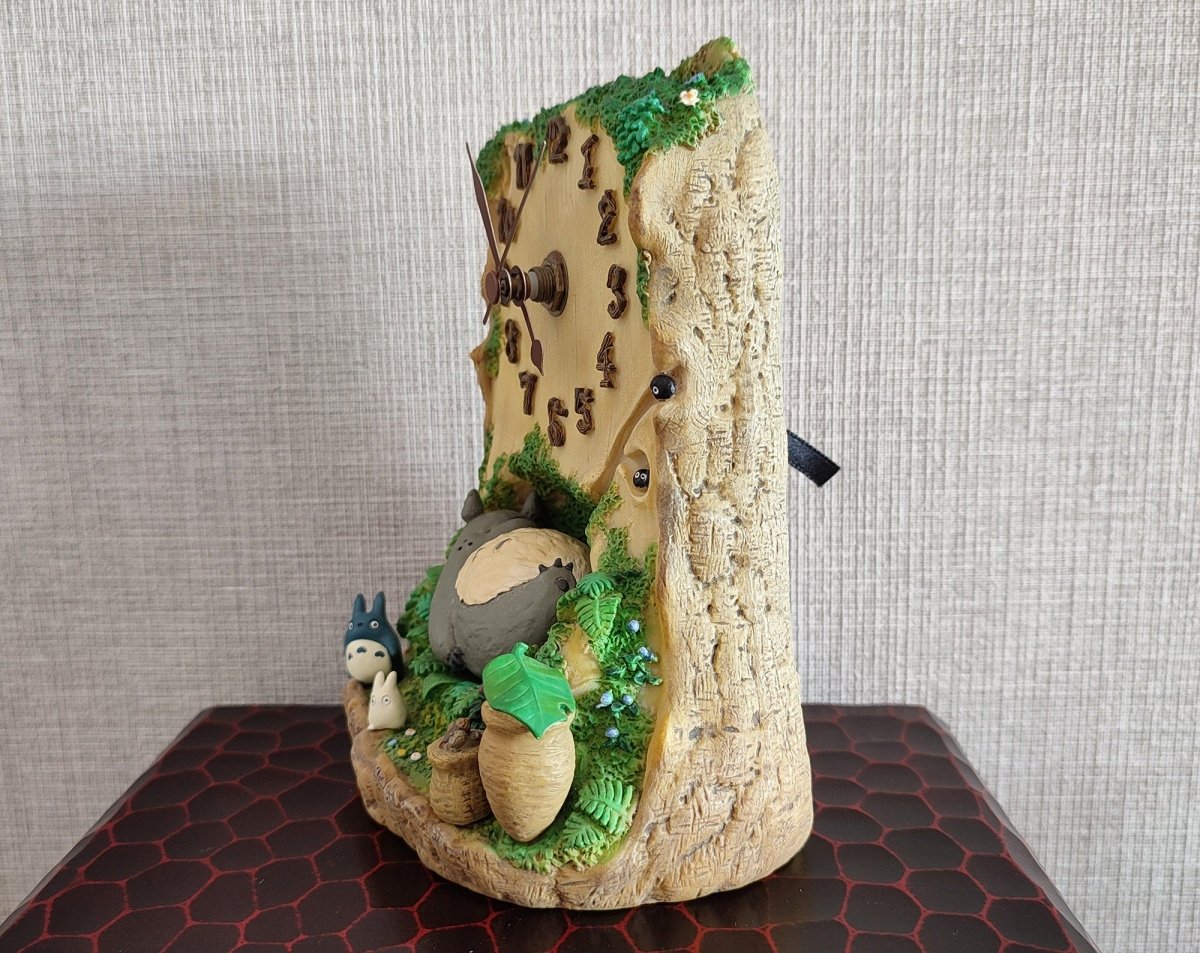 Vintage* Official Ghibli Heavy Table Clock • My Neighbor Totoro Figure/Figurine/Statue/Home Decor/Interior Diorama - Kamaji Market