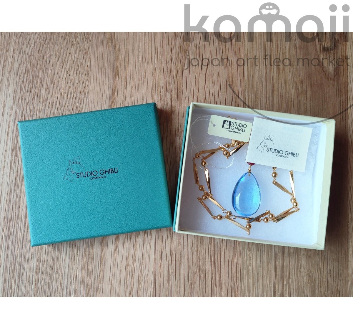 Vintage* Official Ghibli Howl Necklace • Howls Moving Castle Pendant with Chain • Cominica Japanese Jewelry - Kamaji Market