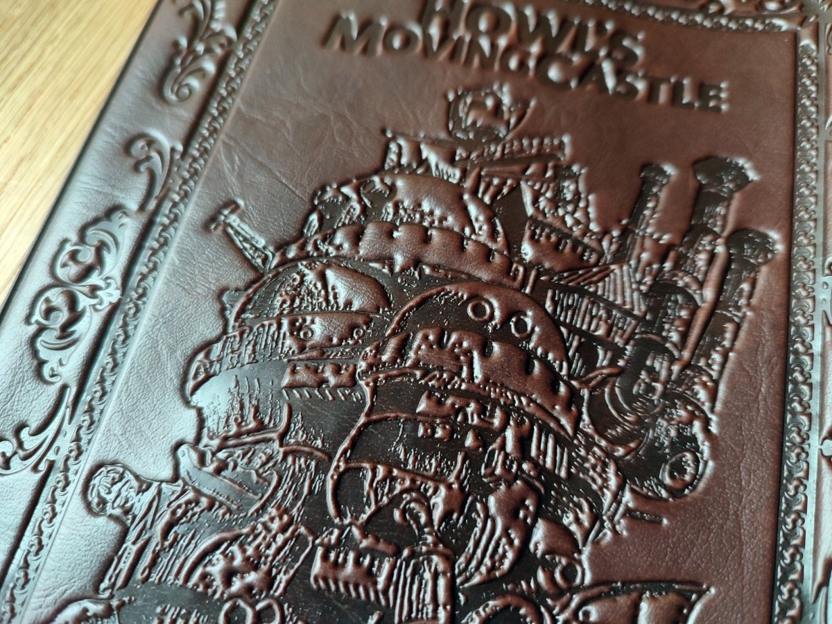 Vintage* Official Ghibli Howls Moving Castle Brown Book Cover - Kamaji Market