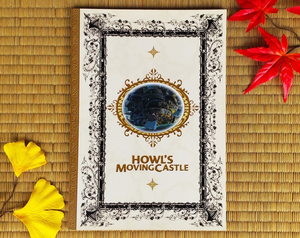 Vintage* Official Ghibli Howls Moving Castle Notebook • Howl Notepad/Sketchbook/Writing pad/Planner - Kamaji Market