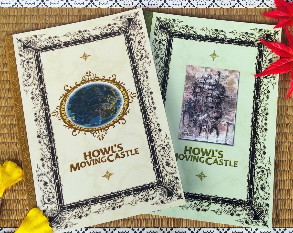 Vintage* Official Ghibli Howls Moving Castle Notebook • Howl Notepad/Sketchbook/Writing pad/Planner - Kamaji Market