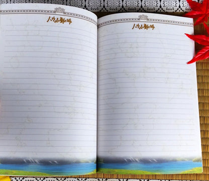 Vintage* Official Ghibli Howls Moving Castle Notebook • Howl Notepad/Sketchbook/Writing pad/Planner - Kamaji Market
