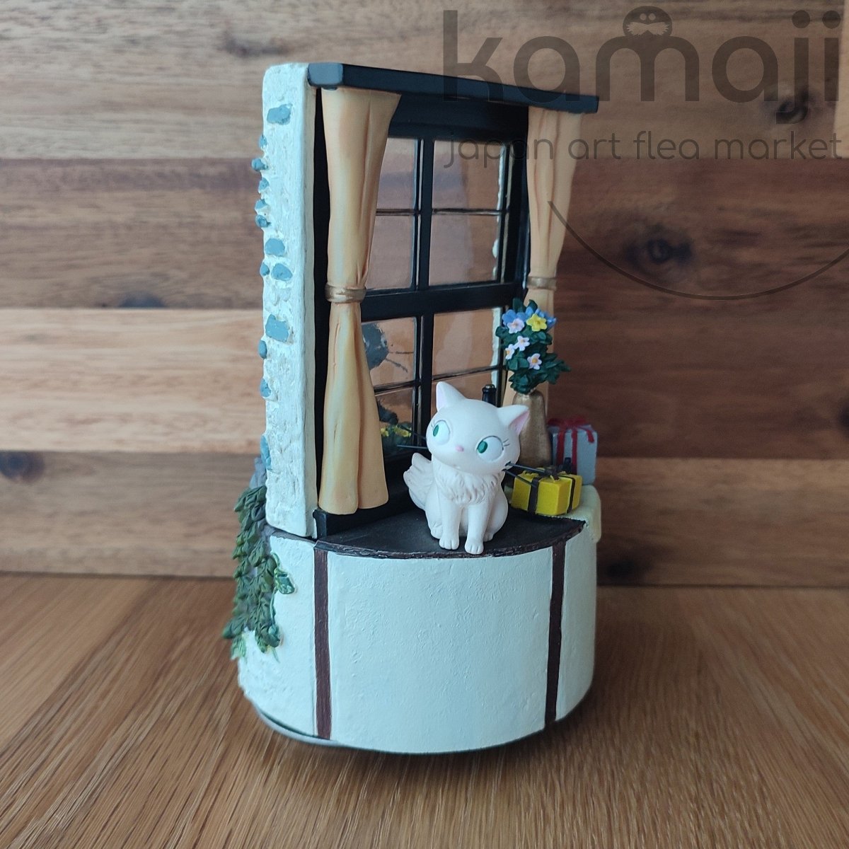 Vintage* Official Ghibli Jiji and Lily Figure/Music Box • Kikis