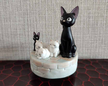 Vintage* Official Ghibli Jiji Figure/Music Box • Kikis Delivery Service Figurine/Replica/Home Decor/Interior Diorama - Kamaji Market