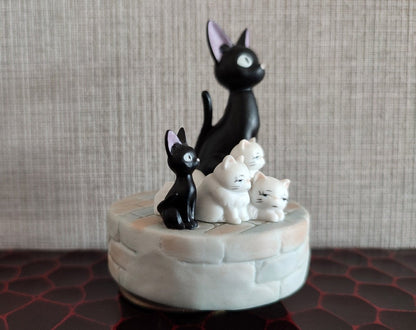 Vintage* Official Ghibli Jiji Figure/Music Box • Kikis Delivery Service Figurine/Replica/Home Decor/Interior Diorama - Kamaji Market