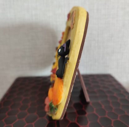 Vintage* Official Ghibli Jiji Photo Frame/Interior Diorama • Kikis Delivery Service Figure/Figurine/Home Decor - Kamaji Market