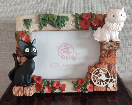 Vintage* Official Ghibli Jiji Photo Frame/Interior Diorama • Kikis Delivery Service Figure/Figurine/Home Decor - Kamaji Market