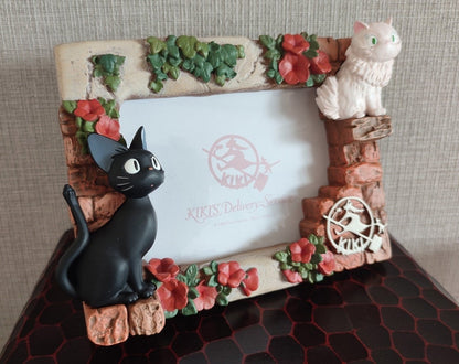 Vintage* Official Ghibli Jiji Photo Frame/Interior Diorama • Kikis Delivery Service Figure/Figurine/Home Decor - Kamaji Market