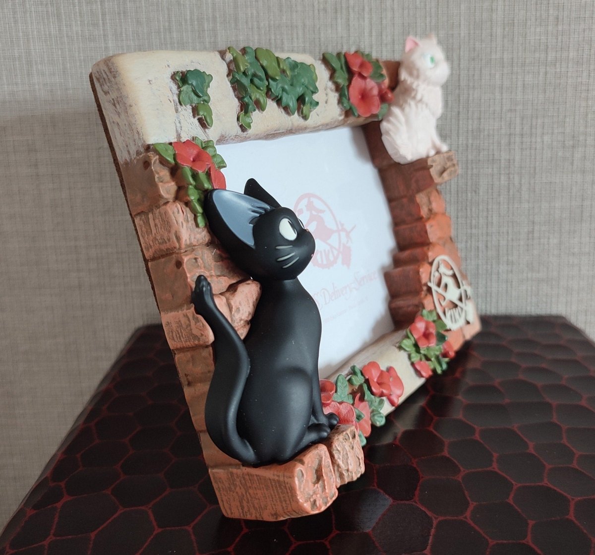Vintage* Official Ghibli Jiji Photo Frame/Interior Diorama • Kikis Delivery Service Figure/Figurine/Home Decor - Kamaji Market