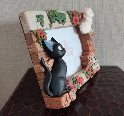 Vintage* Official Ghibli Jiji Photo Frame/Interior Diorama • Kikis Delivery Service Figure/Figurine/Home Decor - Kamaji Market