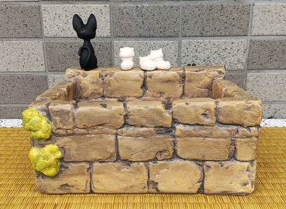 Vintage* Official Ghibli Jiji Planter/Figure • Kikis Delivery Service Pot/Holder/Figurine/Replica/Diorama/Interior Decor/ - Kamaji Market