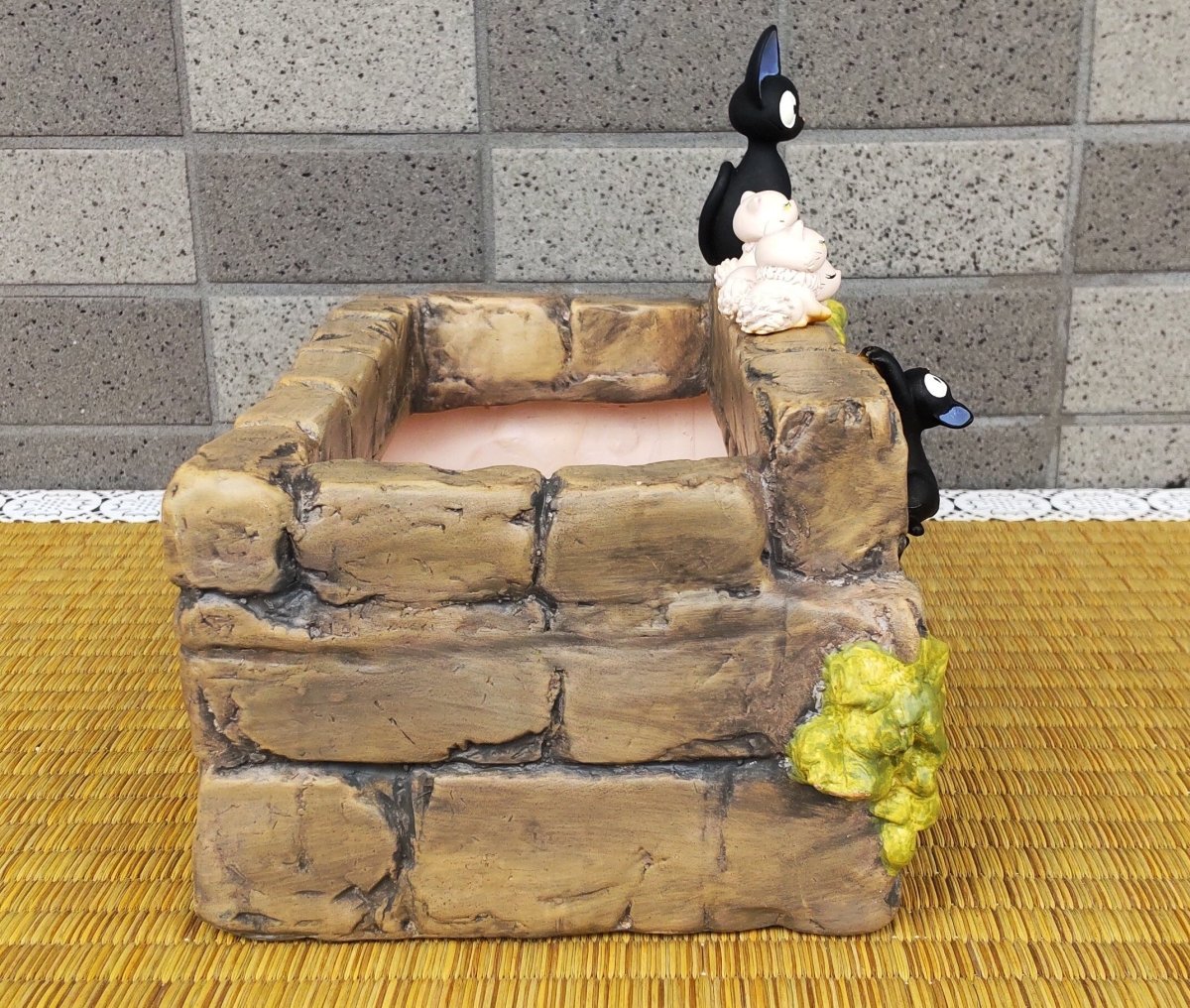 Vintage* Official Ghibli Jiji Planter/Figure • Kikis Delivery Service Pot/Holder/Figurine/Replica/Diorama/Interior Decor/ - Kamaji Market