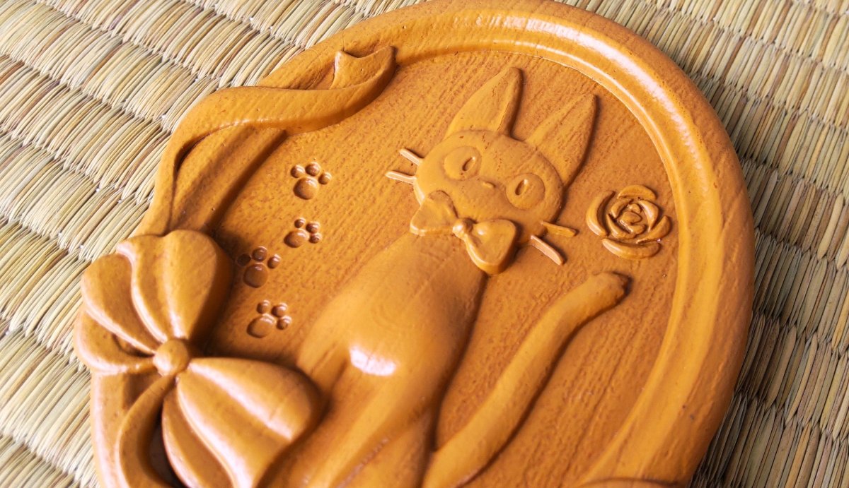 Vintage* Official Ghibli Jiji Pocket Mirror • Kikis Delivery Service Compact Makeup Portable Hand Mirror - Kamaji Market