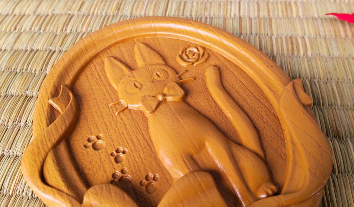 Vintage* Official Ghibli Jiji Pocket Mirror • Kikis Delivery Service Compact Makeup Portable Hand Mirror - Kamaji Market