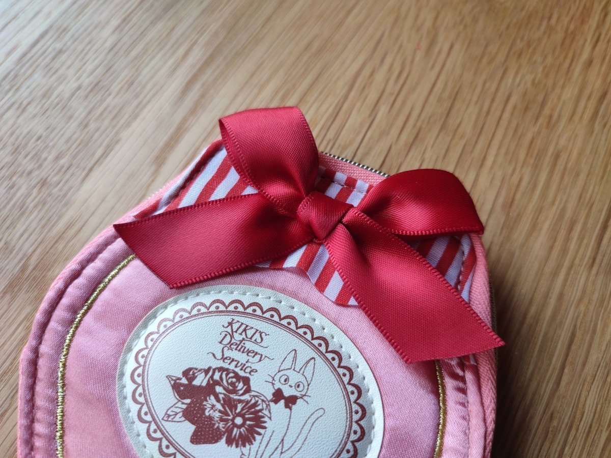 Vintage* Official Ghibli Jiji Pouch/Clutch • Kikis Delivery Case/Cosmetic Bag/Wallet/Makeup Bag/Purse - Kamaji Market