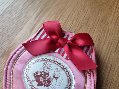 Vintage* Official Ghibli Jiji Pouch/Clutch • Kikis Delivery Case/Cosmetic Bag/Wallet/Makeup Bag/Purse - Kamaji Market