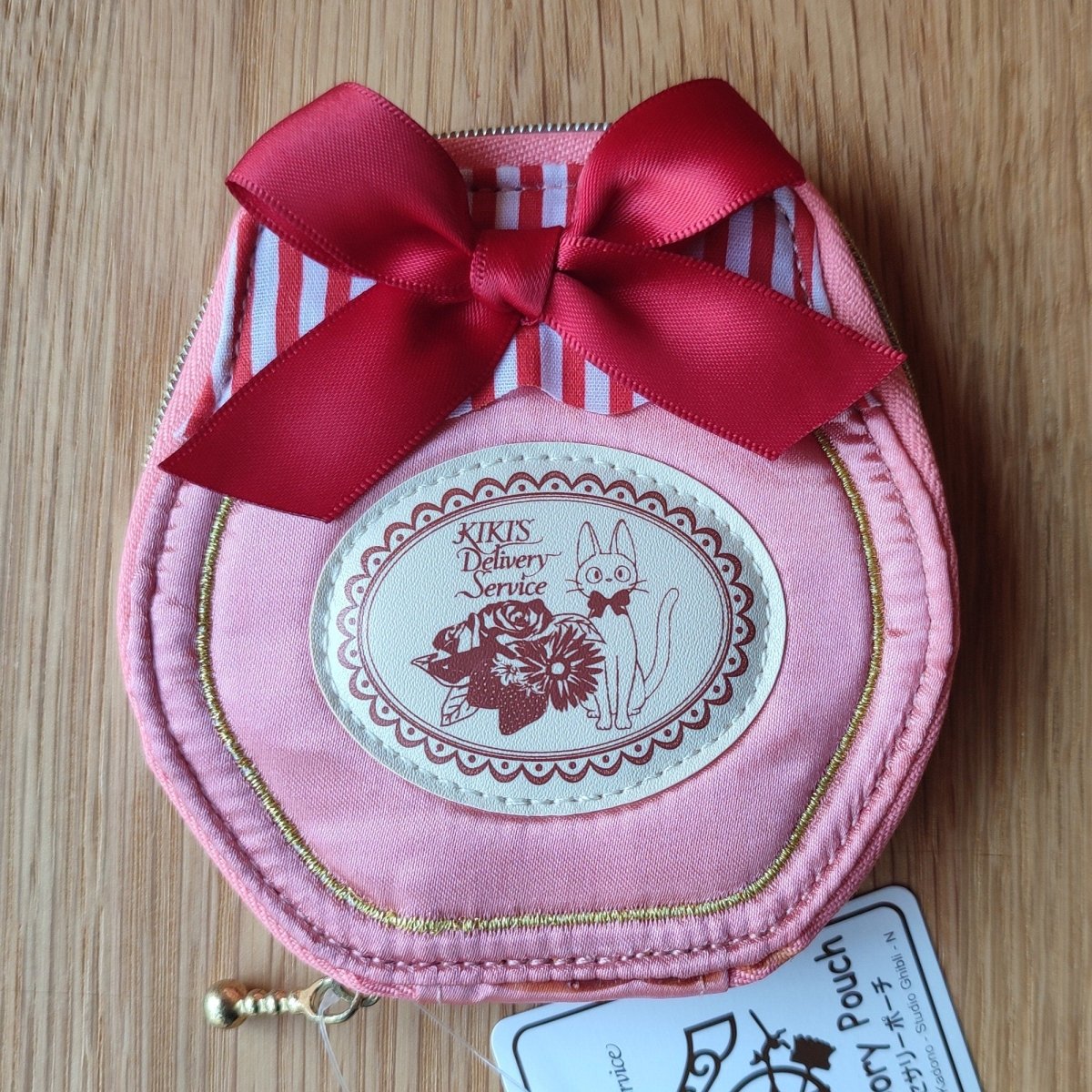 Vintage* Official Ghibli Jiji Pouch/Clutch • Kikis Delivery Case/Cosmetic Bag/Wallet/Makeup Bag/Purse - Kamaji Market