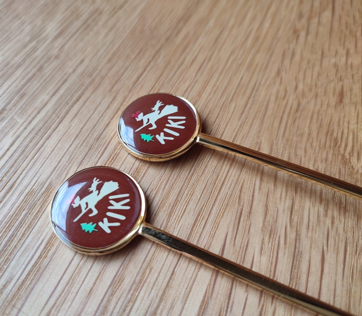 Vintage* Official Ghibli Jiji Teaspoon/Fork Set • Kiki's Delivery Service Japanese Table Spoon/Cutlery/Tableware - Kamaji Market