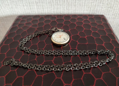Vintage* Official Ghibli Jiji Watch Necklace • Kikis Delivery Service Pendant/Clock • Japanese Anime Pocket Watches - Kamaji Market
