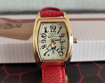 Vintage* Official Ghibli Jiji Wrist Watch • Kikis Delivery Service Watch • Japanese Anime Watches - Kamaji Market