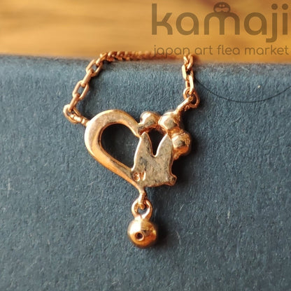 Vintage* Official Ghibli Kiki Silver Necklace/Pendant with Gift Box • Kikis Delivery Service Jewelry/Chain • Jiji Gigi - Kamaji Market
