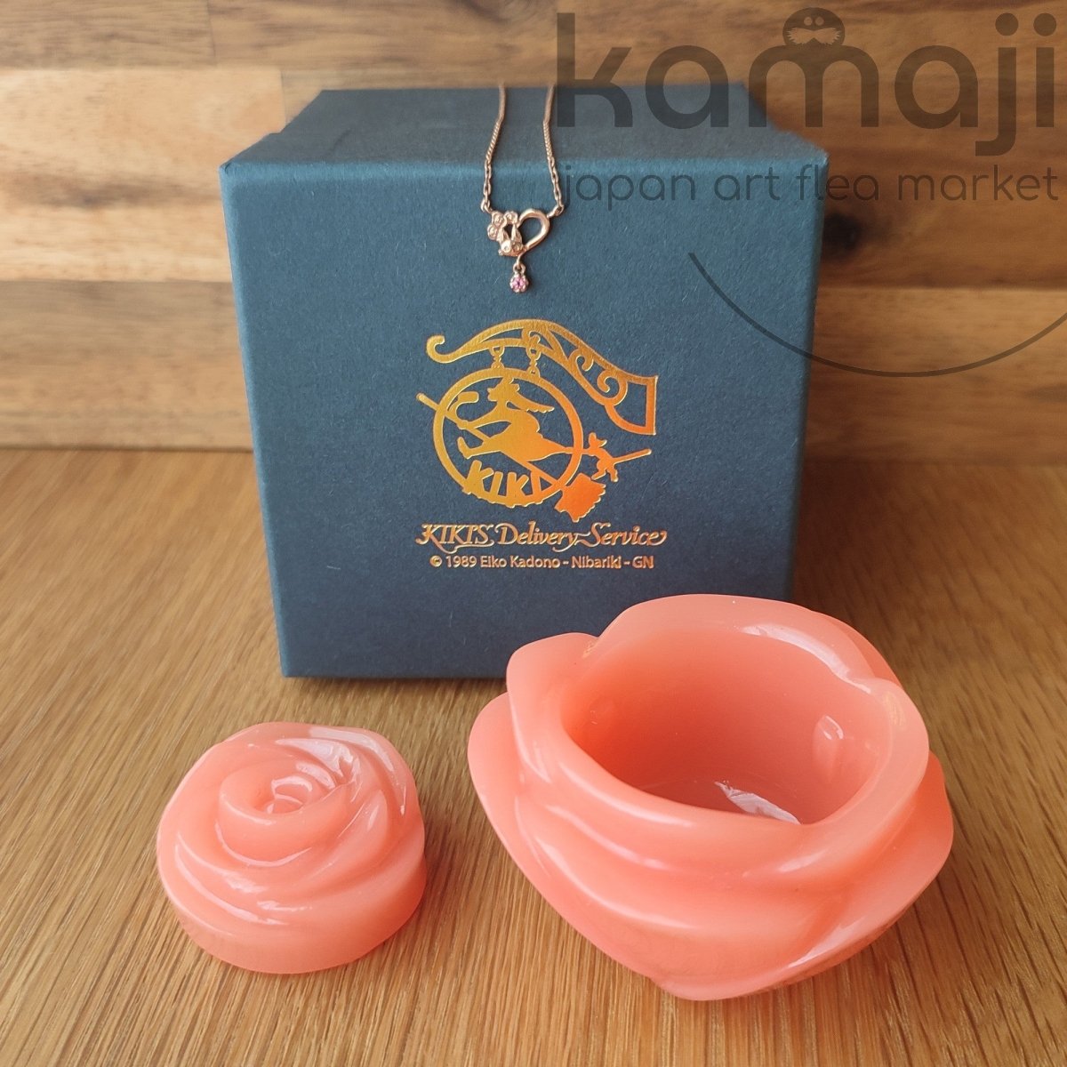 Vintage* Official Ghibli Kiki Silver Necklace/Pendant with Gift Box • Kikis Delivery Service Jewelry/Chain • Jiji Gigi - Kamaji Market