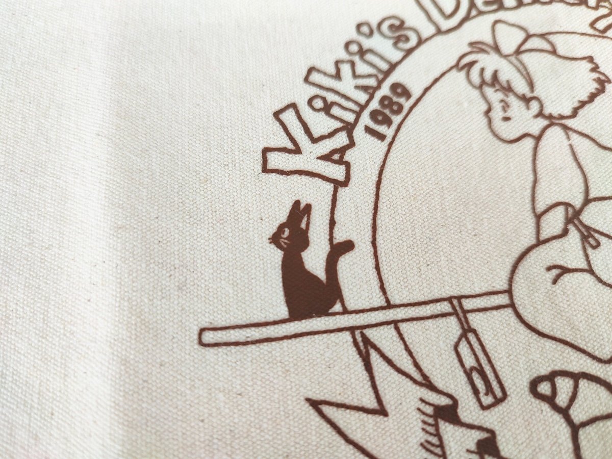 Vintage* Official Ghibli Kiki Tote/Shoulder Bag with Jiji • Kikis Delivery Service Shopping Bag/Eco Bag • "Not for Sale" Novelty Goods - Kamaji Market