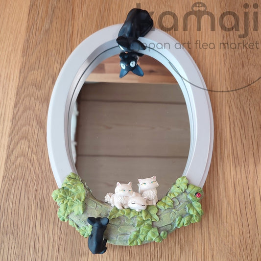 Vintage* Official Ghibli Kiki Wall Mirror • Kikis Delivery Service Wall Hanging/Home Decor with Jiji - Kamaji Market