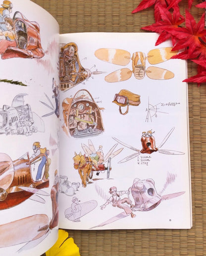 Vintage* Official Ghibli Laputa Artbook • Laputa Castle in the Sky Anime Painting Art Book • Robot Soldier, Fox-Squirrel - Kamaji Market