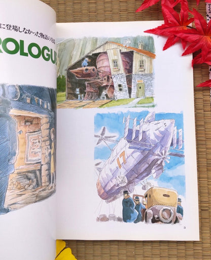 Vintage* Official Ghibli Laputa Artbook • Laputa Castle in the Sky Anime Painting Art Book • Robot Soldier, Fox-Squirrel - Kamaji Market