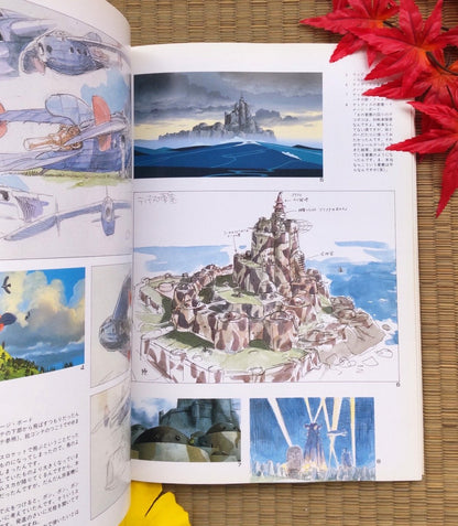 Vintage* Official Ghibli Laputa Artbook • Laputa Castle in the Sky Anime Painting Art Book • Robot Soldier, Fox-Squirrel - Kamaji Market