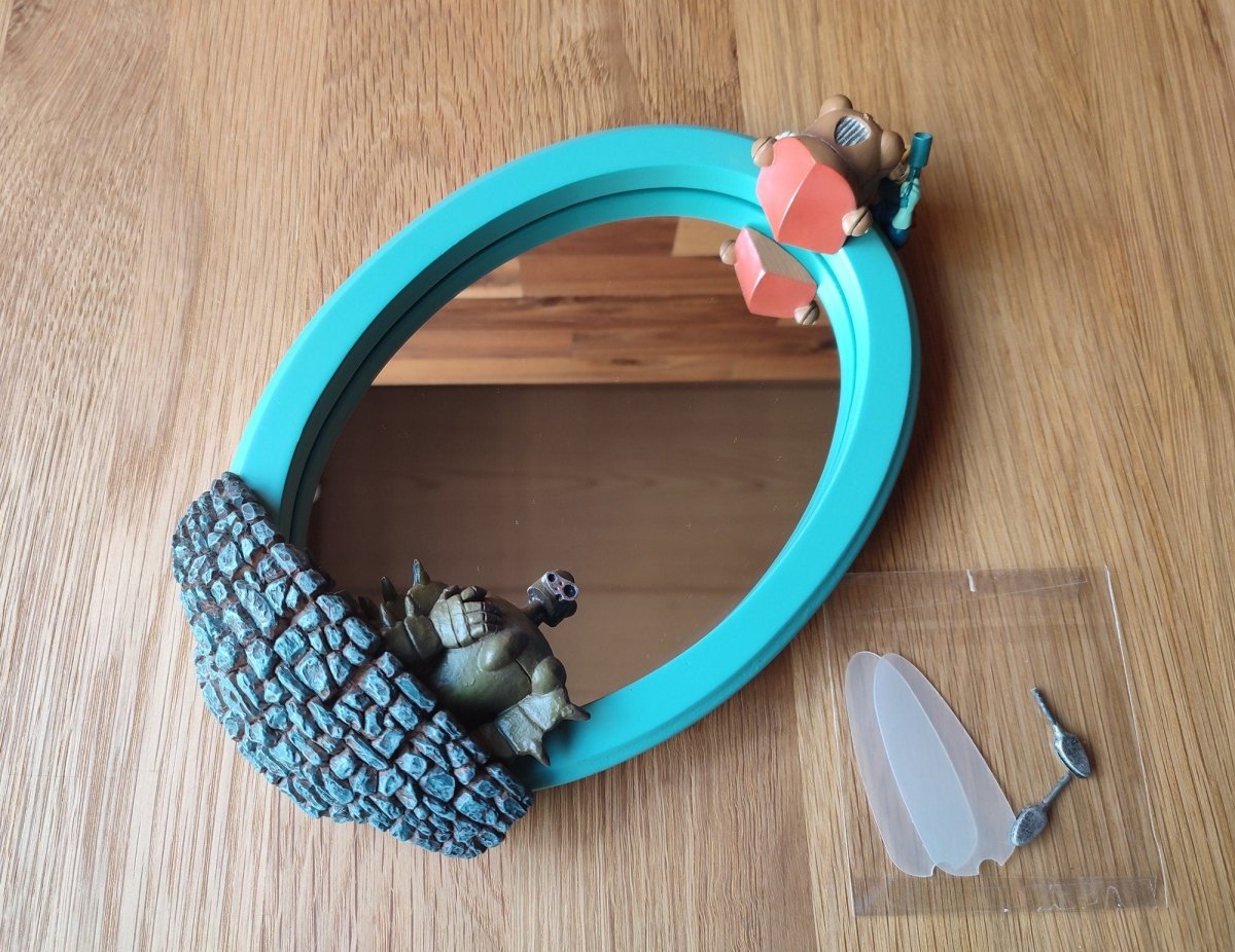 Vintage* Official Ghibli Laputa Wall Mirror • Castle in the Sky Wall Hanging/Home Decor Art/Interior Design - Kamaji Market