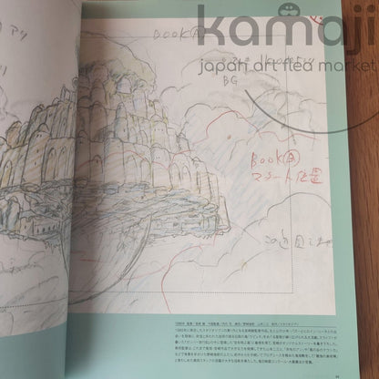 Vintage* Official Ghibli Layout Designs Exhibition Catalog 2008 • Japanese Painting Artbook - Kamaji Market