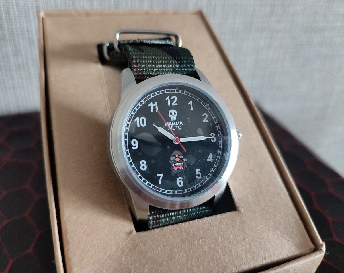 Vintage* Official Ghibli Museum Porco Rosso Wrist Watch • Crimson Pig Watch/Clock • Japanese Anime Watches - Kamaji Market
