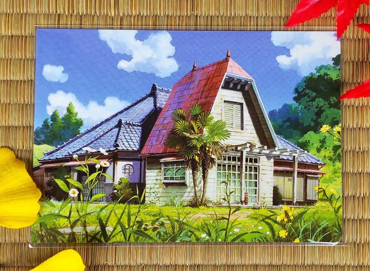 Vintage* Official Ghibli Museum Postcard • My Neighbor Totoro Message card/Writing letter • Oga Kazuo Painting - Kamaji Market