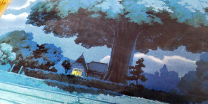 Vintage* Official Ghibli Museum Postcard • My Neighbor Totoro Message card/Writing letter • Oga Kazuo Painting - Kamaji Market