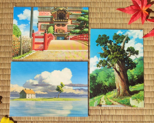 Vintage* Official Ghibli Museum Postcard • Spirited Away Background Artwork • Oga Kazuo Painting - Kamaji Market