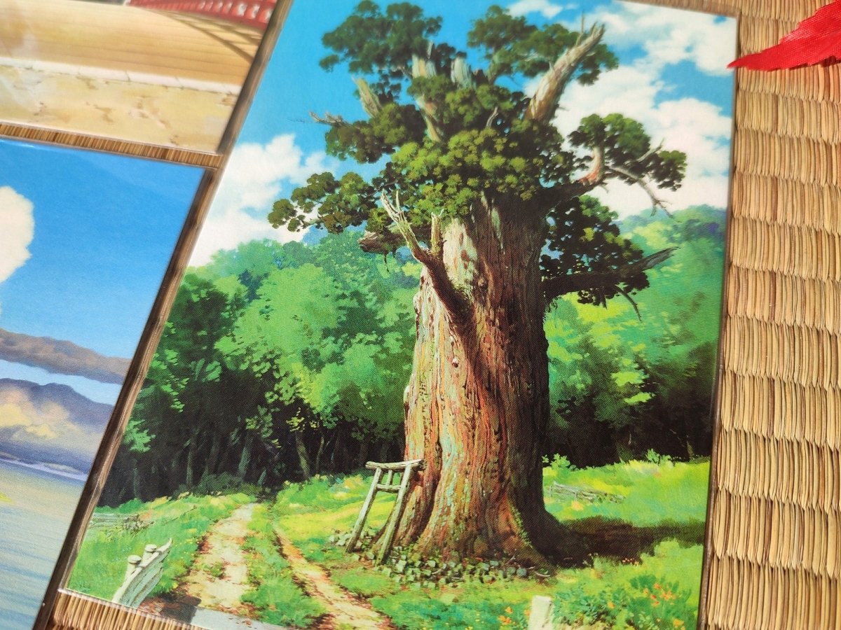 Vintage* Official Ghibli Museum Postcard • Spirited Away Background Artwork • Oga Kazuo Painting - Kamaji Market