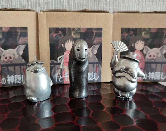 Vintage* Official Ghibli Museum Spirited Away Figure Set • No Face Metallic Figurine/Statue/Replica/Home Decor - Kamaji Market