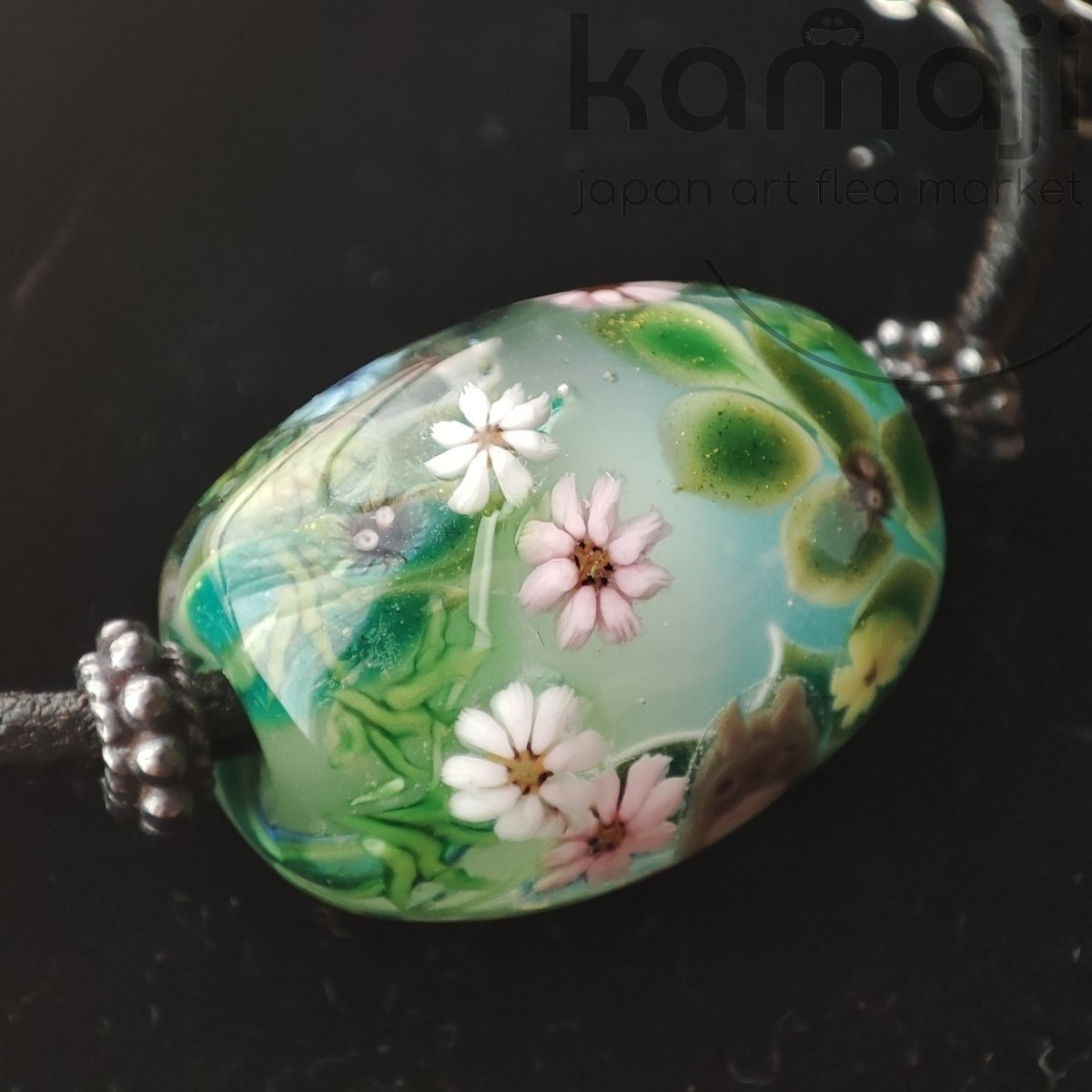 Vintage* Official Ghibli Museum Totoro Necklace • My Neighbor Totoro Handmade Glass Jewelry - Kamaji Market
