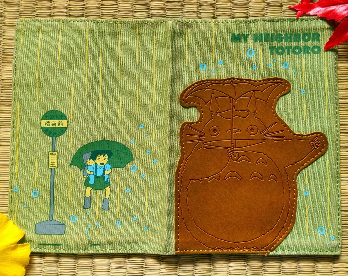 Vintage* Official Ghibli My Neighbor Totoro Book Cover • for Notebook/Diary/Schedule book/Planner/Notepad • Studio Ghibli Stationery Gift - Kamaji Market